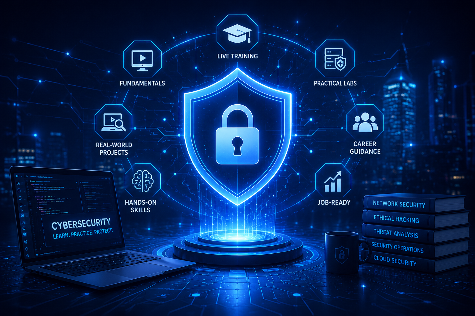 Cybersecurity and AI webinar visual